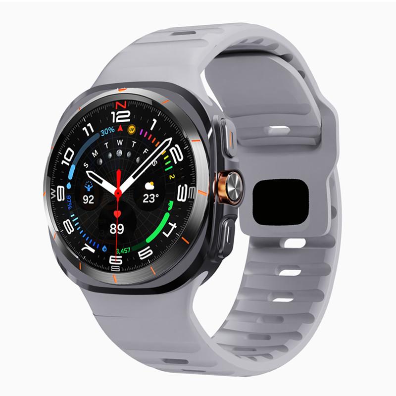 For Samsung Galaxy Watch 7 Ultra Strap 47mm Accessories Correa Sport Silicone Bracelet For Samsung Galaxy Watch Ultra Band 47 Mm