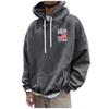 Men's Loose Printed Hooded Sweatshirt Men's Casual Fashion Sports Sweatshirt