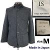 Made In Japan I.S. Sunao Kuwahara ISSEY MIYAKE Wool Jacket M Men Dark Gray Outer Blouson(USED)