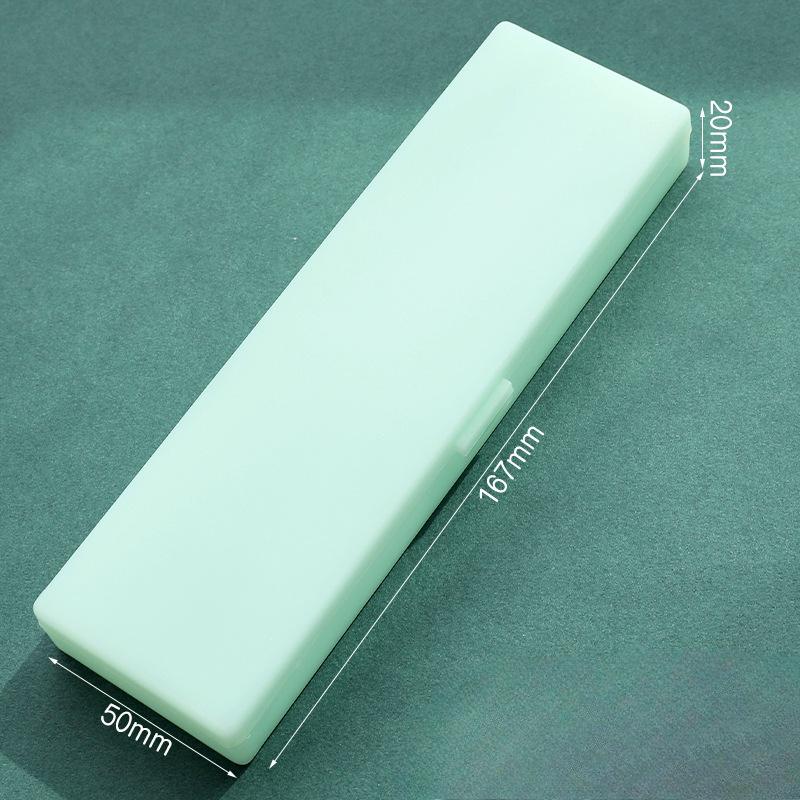 Пеналы для школьного офиса, простая матовая прозрачная пластиковая коробка, матовые белые ручки, хранение канцелярских принадлежностей