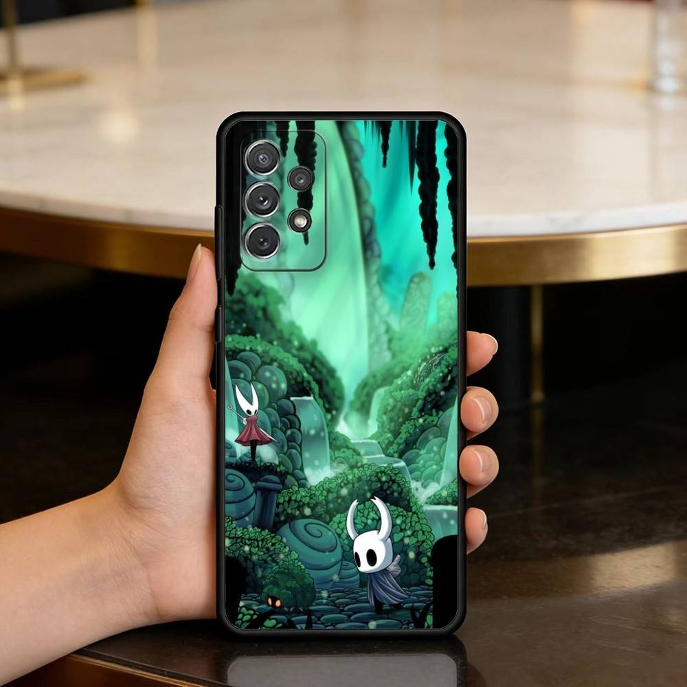 Game H-Hollow Knight Phone Case For Samsung Galaxy A73,A72,A71,A70,A53,A52,A51,Soft Silicone Black Cover