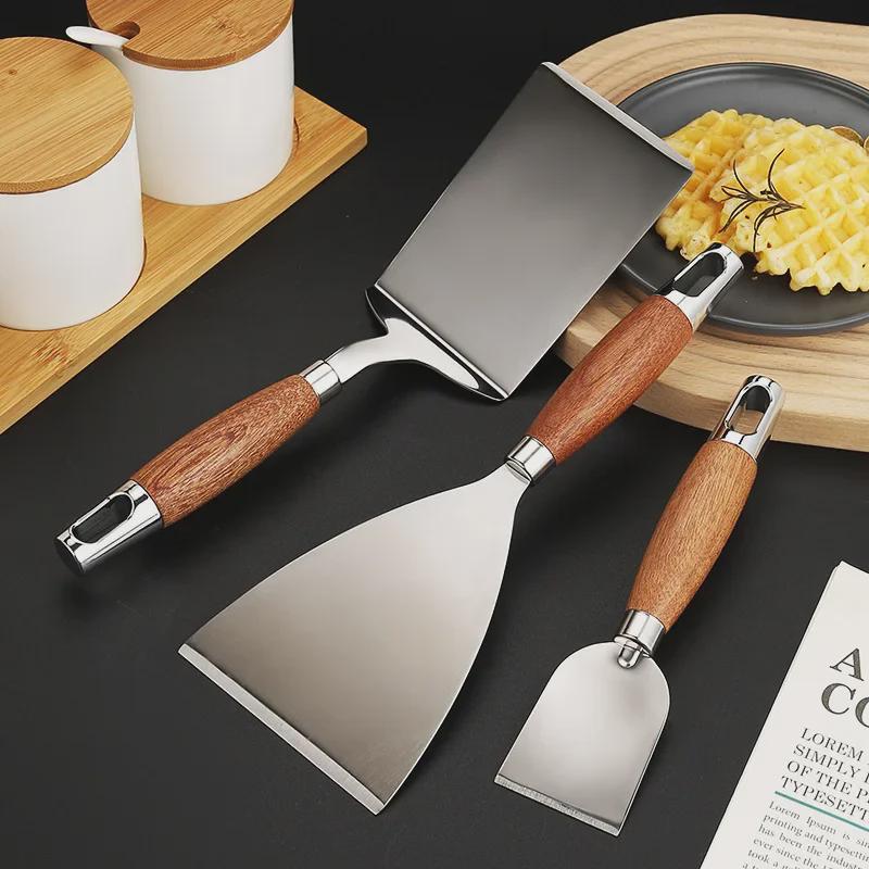 Stainless Steel Teppanyaki Spatula for Steak, Pizza, and Pancakes