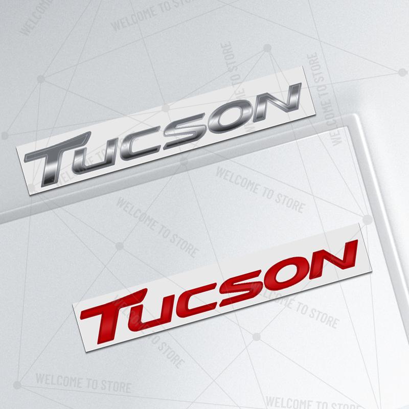 Car Styling For Tucson IX35 4X4 Hybrid N Line Logo Metal 3D Letter Rear Trunk Decals Emblem Badge Decor Accessories