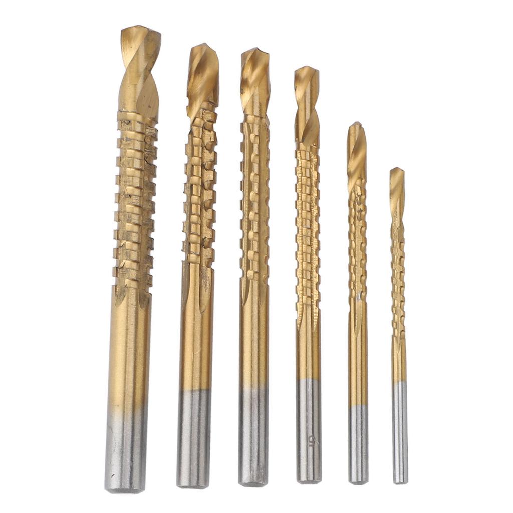 6 Pcs  Drill Bit 3 4  6 6. 8mm Serrated Side Saw Drill Bits for Wood PVC Plastic Board Groovi