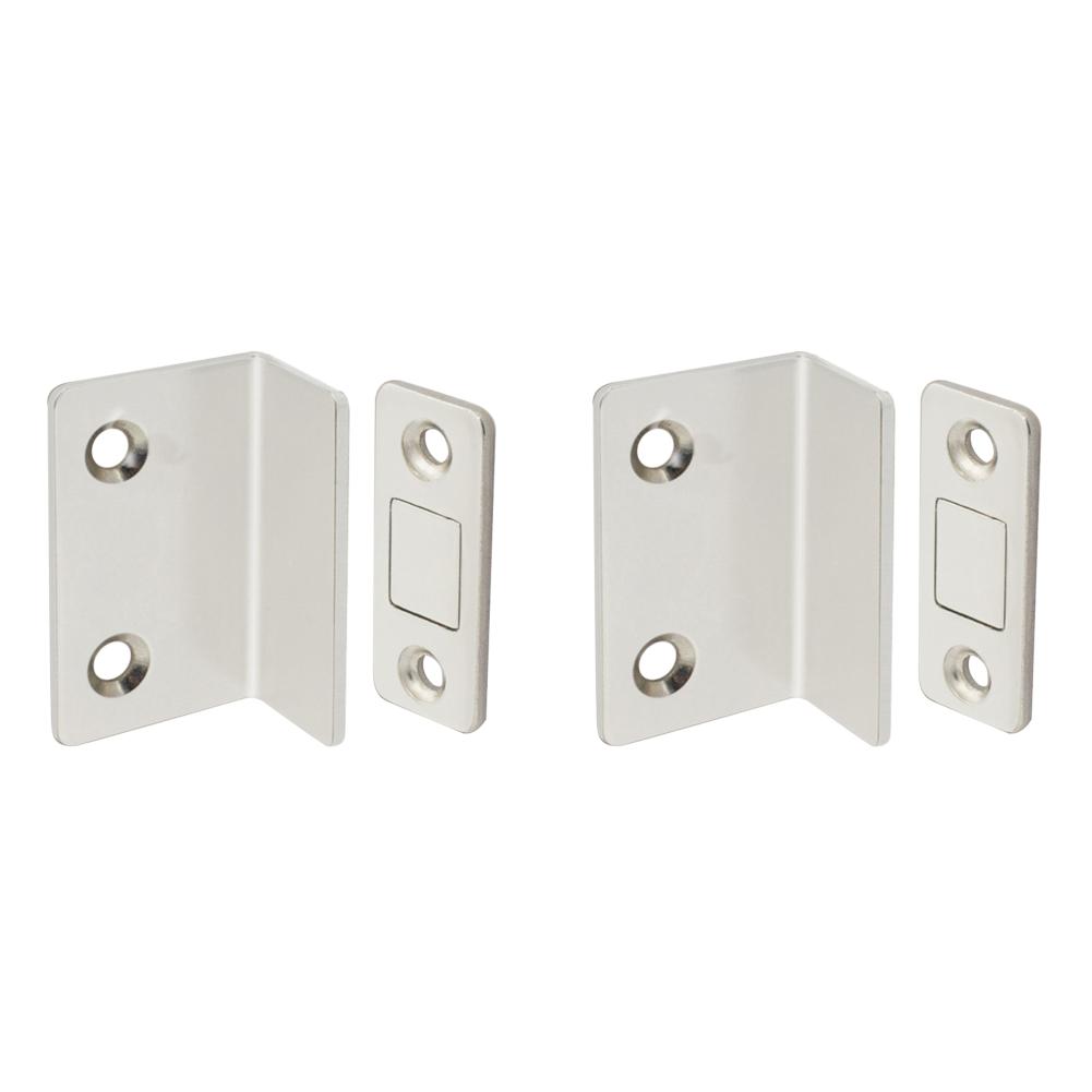 1-10PCS Ultra Thin Latch Cupboard L Type Door Closer Cabinet Catches Door Stopper Furniture Fittings Strong Magnetic Door Closer