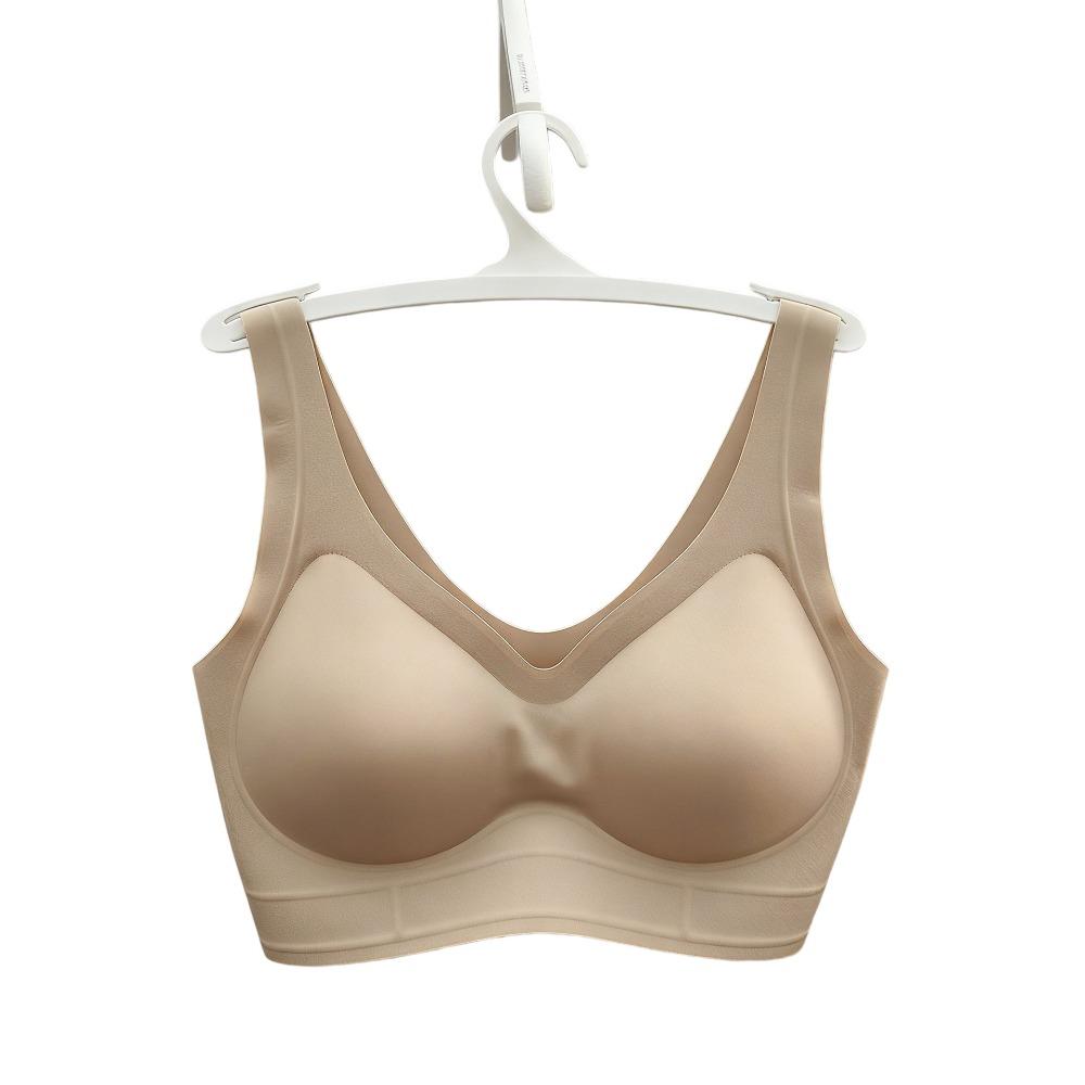 Gel-feel Seamless Bra Women Push Up Bralette Underwear Wireless Female Lingerie Fashion Letter Pattern Bras