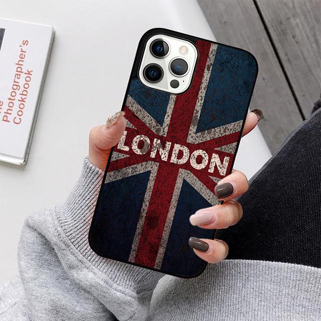 Лондонский Автобус Англия Биг Бен Чехол для Телефона Для iPhone 17 Air 16 15 14 13 12 11 Pro Max Plus Max Чехол Оболочка coque