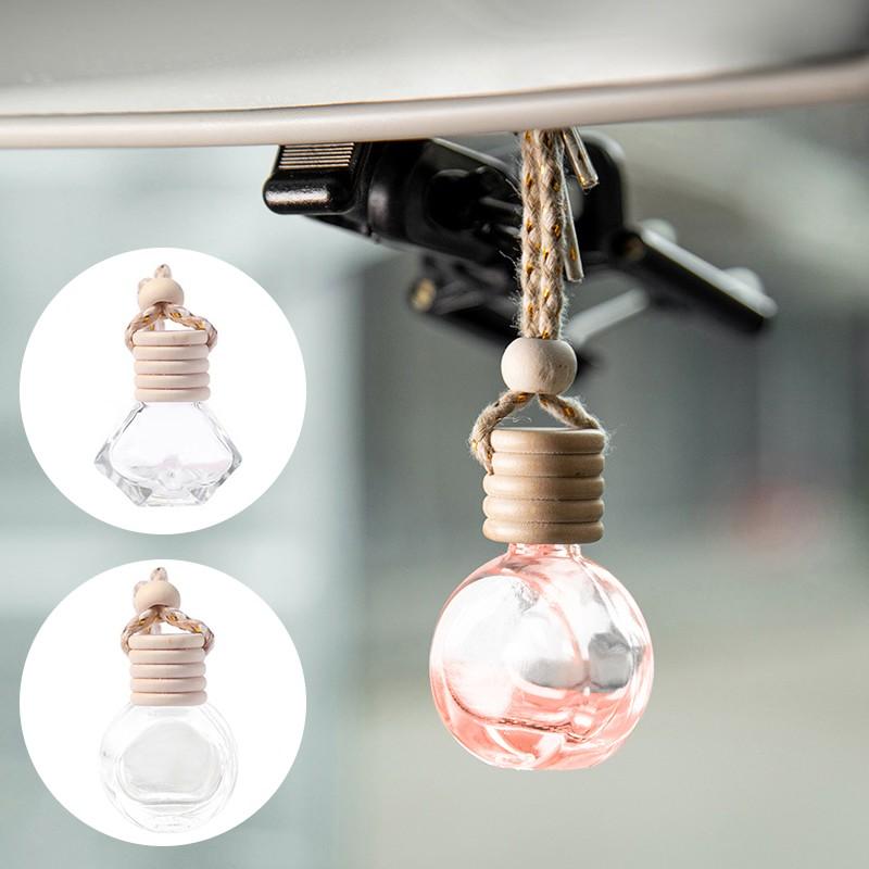 Автомобильные подвески для духов, креативная пустая бутылка, сделай сам, освежитель воздуха, украшение для духов, для эфирных масел, стеклянная подвеска