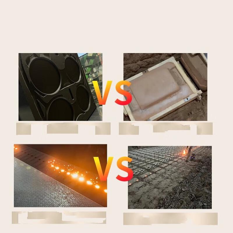 ZISIZ Коммерческий набор круглых чугунных сковородок-гриль