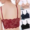 Double Shoulder Straps Lace Embroidery Sexy Ladies Tube Top Breathable Wireless Underwear