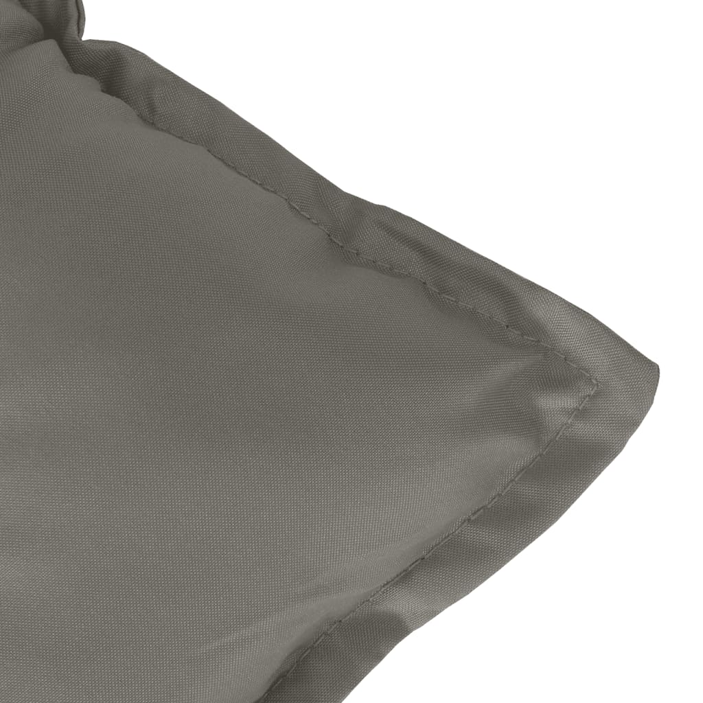High Back Seat Cushions 2 pcs Dark Grey Melange 120 x 50 x 7 cm Fabric