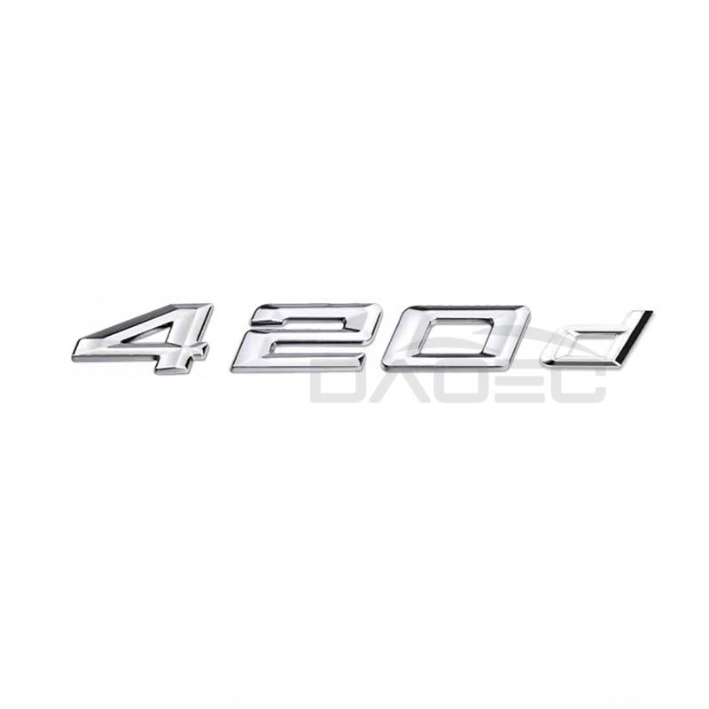 Car 3D ABS Trunk Letters Logo Badge Emblem Styling Decals Sticker For BMW 4 Series 420d 425d 428d 430d 435d 440d F30 F32 F33 F36