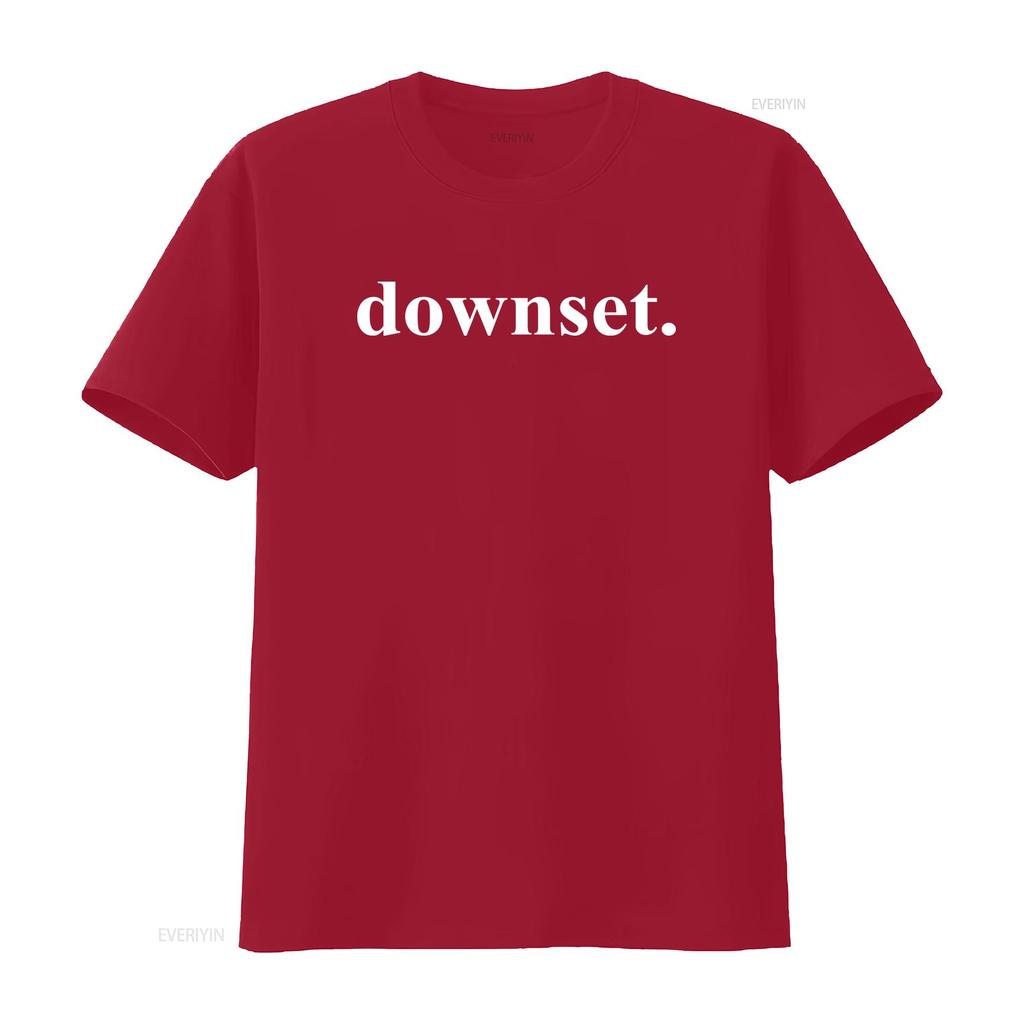 DOWNSET T Shirt for Men and Women Available in Sizes S XXL Colors Black White vintage Washed fashion Casual graphic Breathable