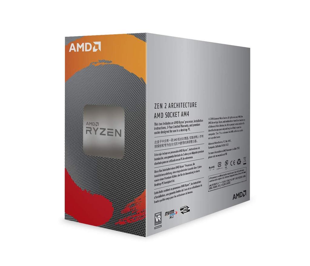 AMD Ryzen 5 3600 with Wraith Stealth Cooler 6 Cores 12 Threads 35MB 65W Authorized Distributor 3.6GHz / [Domestic Product] 100-100000031BOX
