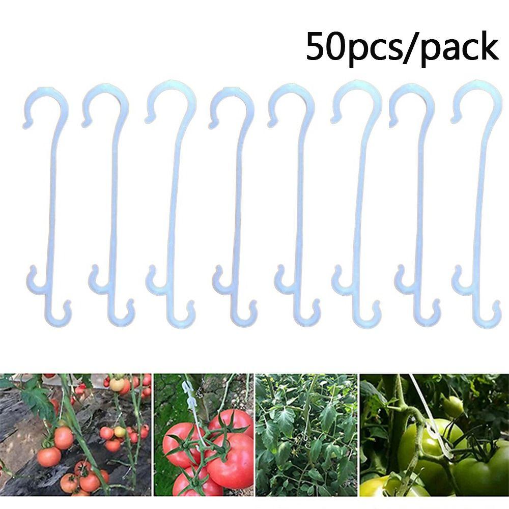 50 шт 13/16 см крючки для томатов шпалеры фиксированные пряжки крючки многоразовые зажимы для крепления лозы