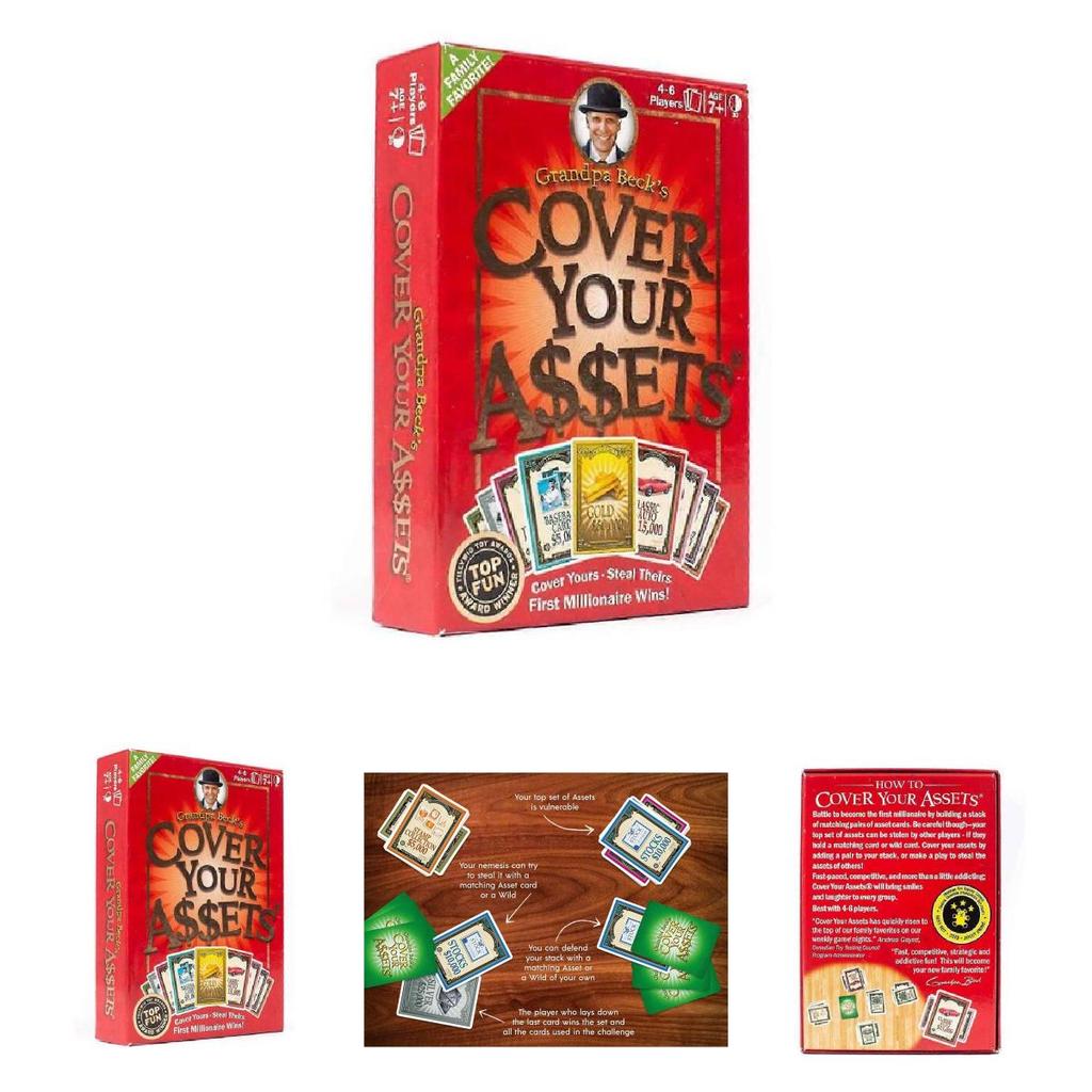 Дедушка Бекс Прикрой свои активы Семейная карточная игра со стратегией для домашней игры и детей