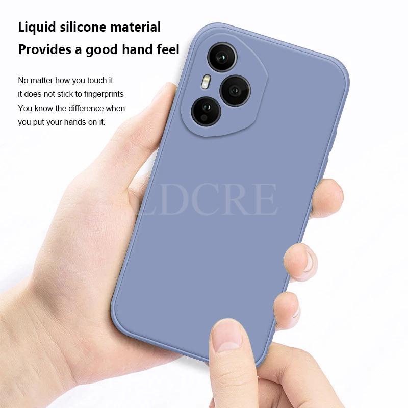Чехол для Honor 400 Pro Чехол из жидкого силикона Чехол для Honor 400 Pro Обычный резиновый защитный чехол из ТПУ Чехол для Honor 400 Pro