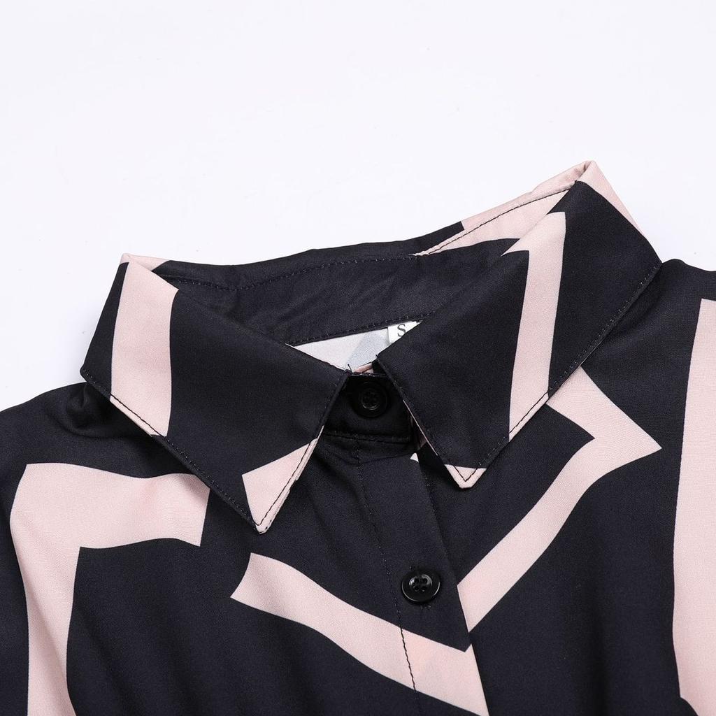 Женская свободная туника больших размеров с длинными рукавами, повседневные блузки, рубашка больших размеров, летняя элегантная блузка, уличная мода