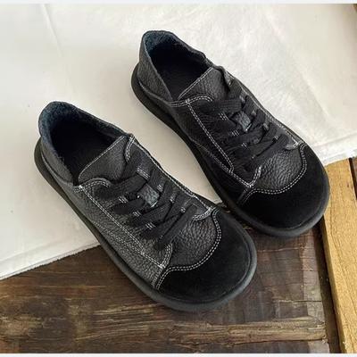 2024 Новая модная женская спортивная обувь на весну и осень с круглым носком, подходящая по цвету повседневная женская обувь на шнуровке из вулканизированной стали