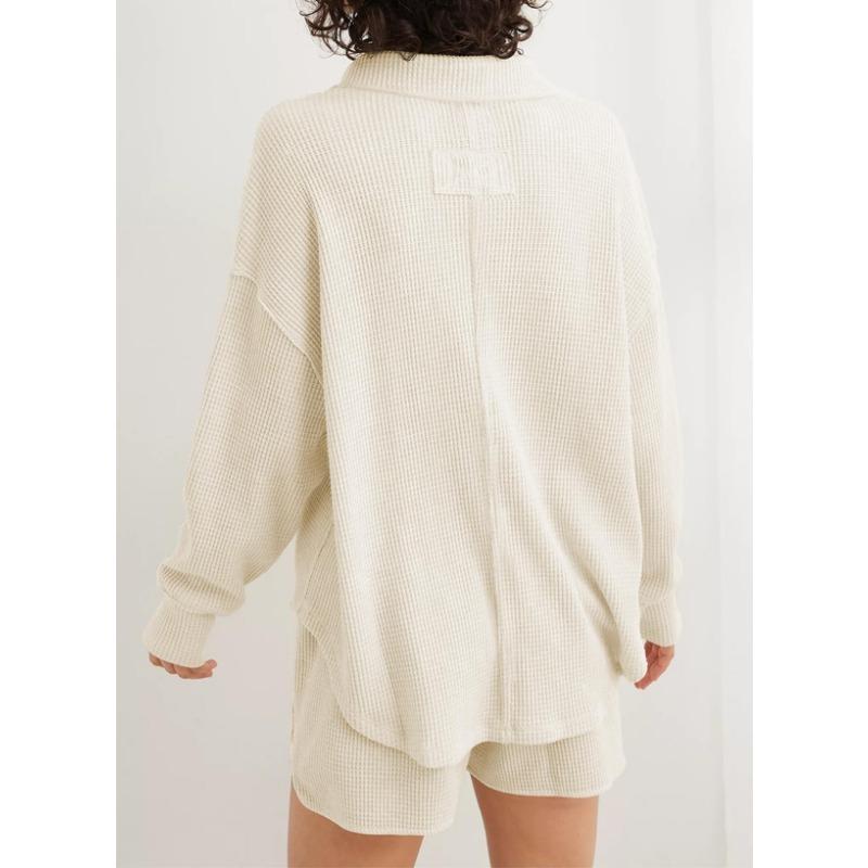 Осенне-зимний женский свободный пуловер с V-образным вырезом, трикотажный свитшот