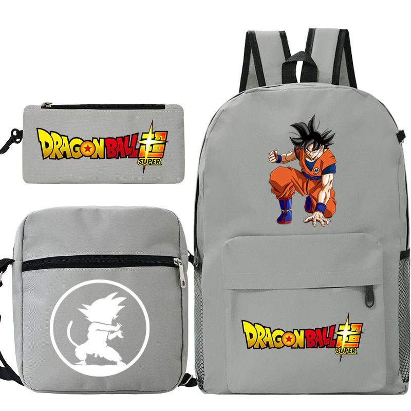 Драгонболл драгонболл набор из трех предметов анимационная периферия новый набор пеналов досуг студенческий рюкзак