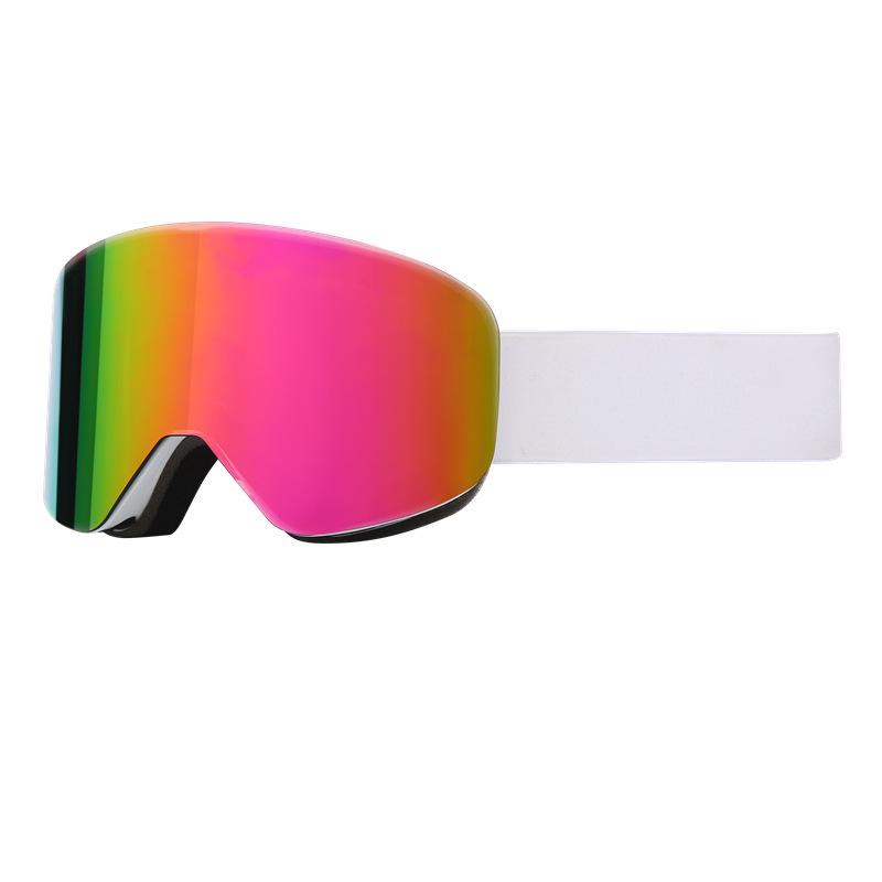 Цилиндрические двухслойные противотуманные горнолыжные очки для защиты от близорукости и снежной слепоты