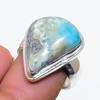 Republic Larimar Gemstone 925 Sterling Silver Jewelry Ring Size 6.5 SU-10453