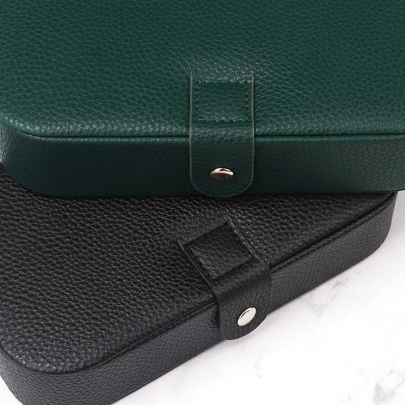 Роскошная шкатулка для хранения подарков, органайзер для хранения, дорожный кейс с кнопкой, кожаный органайзер для украшений, свадьба, помолвка