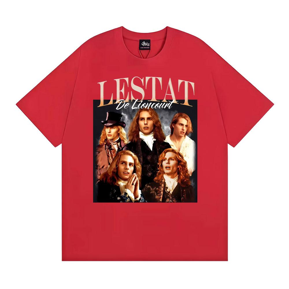 Lestat De Lioncourt Unisex Graphic T Shirt Men Women Clothing Summer Retro Gothic Fashion Tshirt Oversized Cotton Loose T Shirt