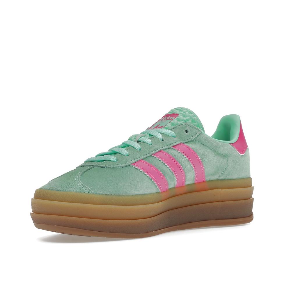 Adidas Gazelle Bold Pulse Mint Screaming Pink Женские кроссовки Green Gum-M2 H06125