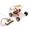 DIY Wooden RC Car Model Kit Remote Control Car Toy Set Kids Educational Toy
