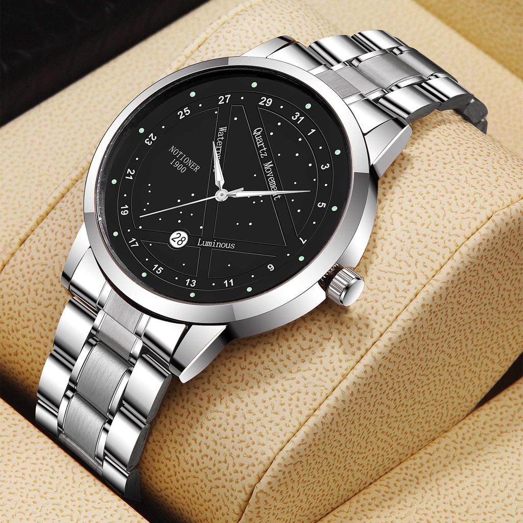 Men's Minimalist Watch Classic Business Watch Large Dial Men's Watch Hands Quartz Men's Watch Round Men's Watch