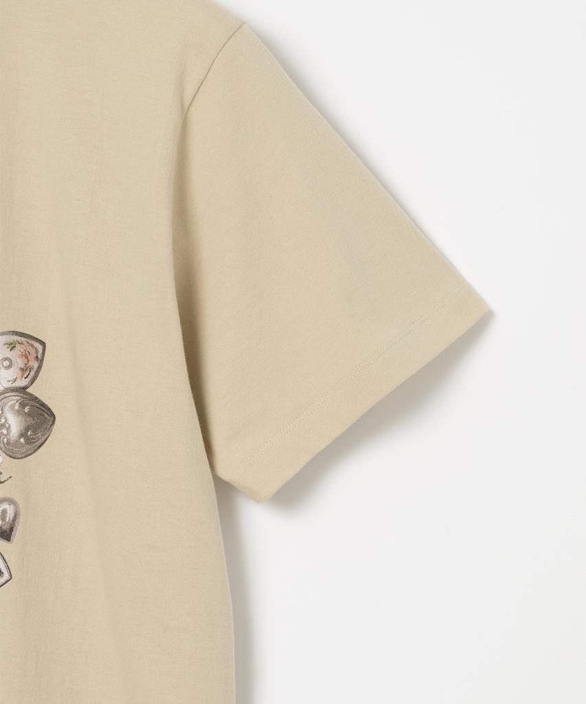 MILLO WOMEN Vintage Pendant T-Shirt [Beige]
