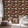 Ladybugs Wallpaper Burgundy and Burgundy for Living Room and Bedroom 50x1000