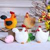 Resin Crafts Hen Rooster Ornament Cute Chicken Desktop Decoration Animal Sculpture  Party Gifts
