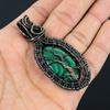 Красивое дерево жизни малахит драгоценный камень ручная работа чистая медная проволока обернутая подвеска ювелирные изделия