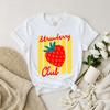 Strawberry Club Shirt, Coquette Aesthetic Shirt, Cute Strawberry Graphic Tee, Sweet Girl Summer Shirt