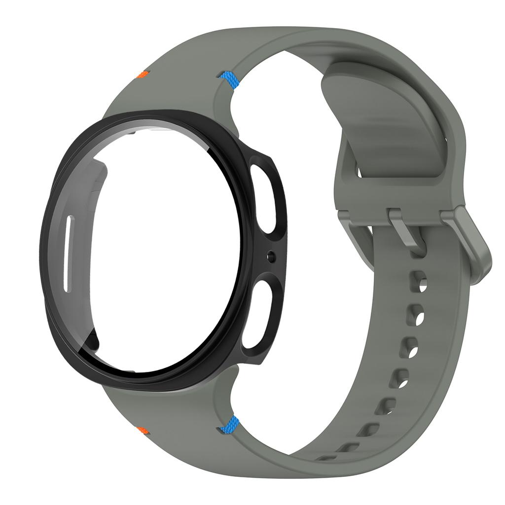 Силиконовый ремешок для Samsung Galaxy Watch 8 40 44 мм с чехлом Защитная пленка на экран Бампер для умного ремешка Наручные аксессуары