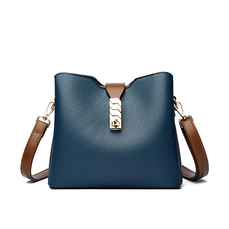 Новая модная корейская стильная простая и атмосферная сумка через плечо на одно плечо модная женская сумка-ведро