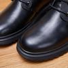 Зима 2024 Мужские ботинки из натуральной кожи: Удобная, теплая шерстяная обувь больших размеров 45-46 на каждый день из хлопка.