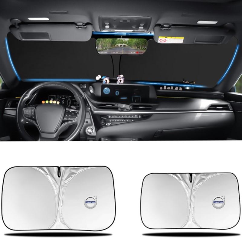 Для Volvo Rdesign T6 AWD C30 C70 S40 S70 V40 V50 V60 V70 T6 Автомобильный солнцезащитный козырек на лобовое стекло УФ-защита Автоаксессуары