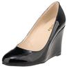 Women's Pumps Pointed Toe Fashion Shoe High Heel Wedges Female Patent Leather Shoes Shoe