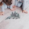Fighter Plane Model Aircraft 1:72 for Kids Adults Interactive Toy Collection with Base Decor