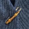 Retro Bamboo Pin Metal Brooch Badge Clothing Decoration