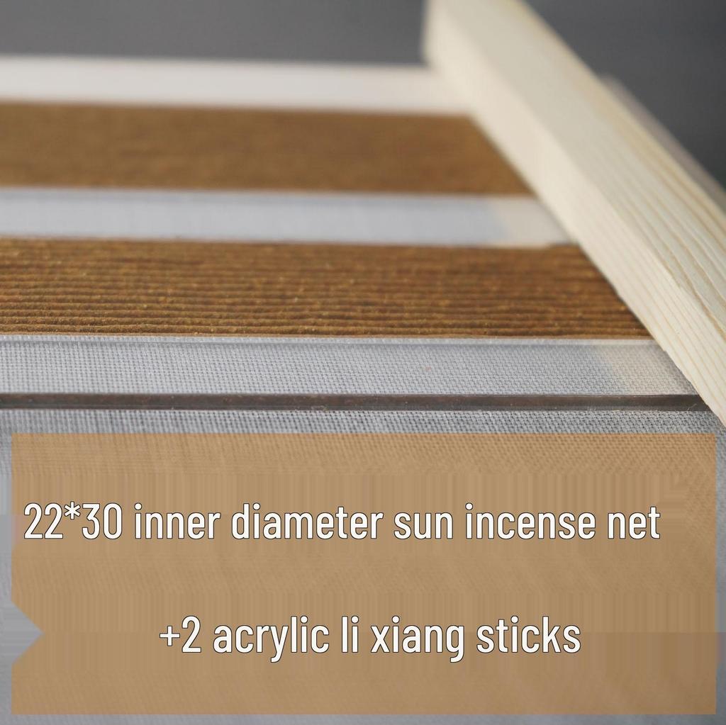 Russian Pine Solid Wood Sun-Drying Incense Tool - Handmade Incense Drying Rack with Compass