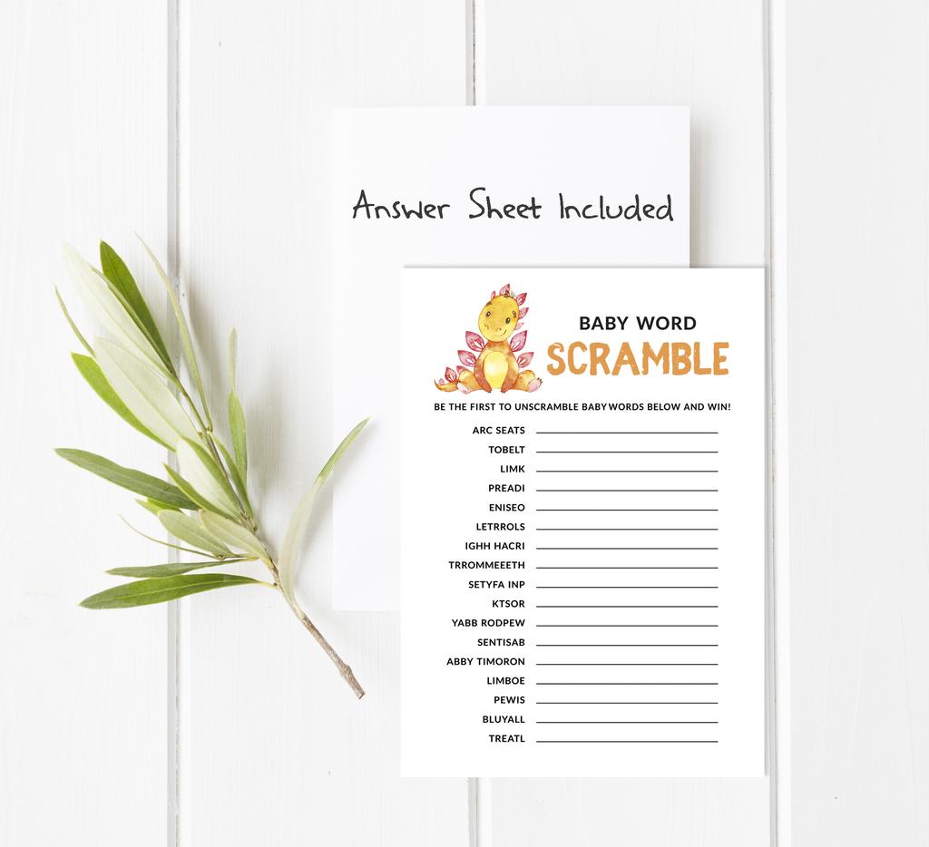 Inkdotpot Игровой набор для детского душа из 50 игр BabyA AlphabetA ABCA Игра Динозавр Джунгли Животные Вечеринка