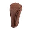 A ABSOPRO Car Shift Knob Cover Universal Vehicle Interior Shift Gear Cover Trim Accessory Zipper Style Decoration Faux Leather Brown