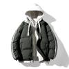 Men's Coat Winter Padded Coat Men's 2025 Fashion Bread Padded Jacket Trendy Brand Korean Version Winter Hooded Loose Casual Stripes