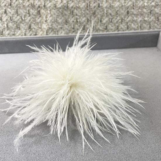 Брошь унисекс, мягкая шляпа из искусственного страуса, противоскользящая легкая одежда, украшение для сумки с перьями, свадебная вечеринка