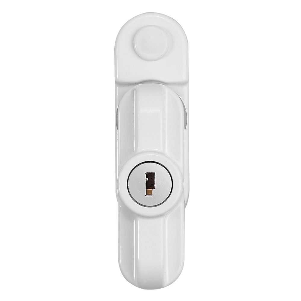 Zinc Alloy Door Sash Jammer Casement Door and Window T-lock Window Restrictor With Key Safety Locks